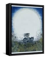 Scottish Witch on a Black Cat-Wayne Anderson-Framed Stretched Canvas