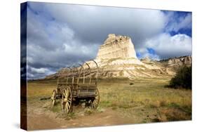 Scotts Bluff in Present Day Nebraska, Now a National Monument-Richard Wright-Stretched Canvas