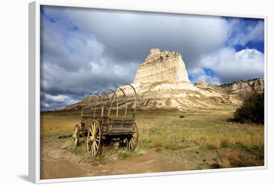 Scotts Bluff in Present Day Nebraska, Now a National Monument-Richard Wright-Framed Photographic Print