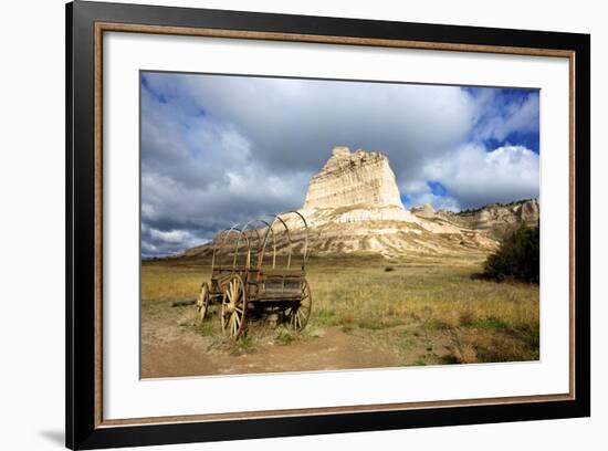 Scotts Bluff in Present Day Nebraska, Now a National Monument-Richard Wright-Framed Photographic Print