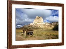 Scotts Bluff in Present Day Nebraska, Now a National Monument-Richard Wright-Framed Photographic Print