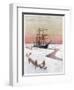 Scotts Ship, the Terra Nova-null-Framed Art Print