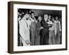 'Scottsboro Boys' and Radical Lawyer Samuel Leibowitz Cheer at Penn Station-null-Framed Photo