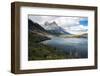 Scottsburg Lake with Cordillera Paine (Paine Massif) Behind, Patagonia, Chile-Matthew Williams-Ellis-Framed Photographic Print