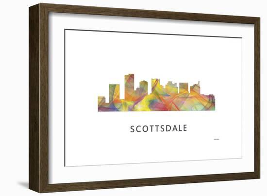 Scottsdale Arizona Skyline-Marlene Watson-Framed Giclee Print