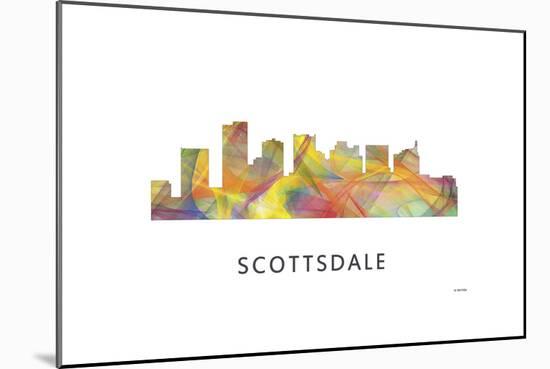 Scottsdale Arizona Skyline-Marlene Watson-Mounted Giclee Print