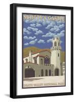 Scotty's Castle, Death Valley, California-Lantern Press-Framed Art Print