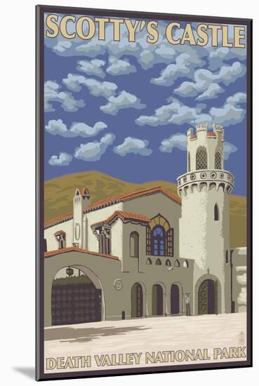 Scotty's Castle, Death Valley, California-Lantern Press-Mounted Art Print