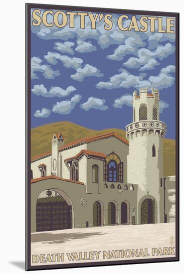 Scotty's Castle, Death Valley, California-Lantern Press-Mounted Art Print