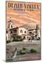 Scotty's Castle - Death Valley National Park-Lantern Press-Mounted Art Print