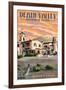 Scotty's Castle - Death Valley National Park-Lantern Press-Framed Art Print