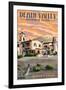 Scotty's Castle - Death Valley National Park-Lantern Press-Framed Art Print