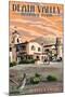 Scotty's Castle - Death Valley National Park-Lantern Press-Mounted Art Print