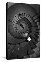 Scottys Castle Stairwell BW-Steve Gadomski-Stretched Canvas