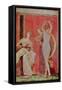 Scourged Woman and Dancer with Cymbals, South Wall, Oecus 5, 60-50 BC-null-Framed Stretched Canvas