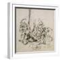 Scourging of Christ, 1520-Urs Graf-Framed Giclee Print