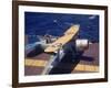 Scout Plane Preparing for Carrier Launch During Us Navy Manuevers Off the Hawaiian Islands-Carl Mydans-Framed Photographic Print