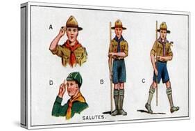 Scout Salutes, 1929-English School-Stretched Canvas