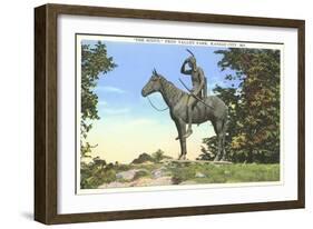 Scout Statue, Kansas City, Missouri-null-Framed Art Print