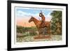 Scout Statue, Kansas City, Missouri-null-Framed Art Print