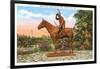 Scout Statue, Kansas City, Missouri-null-Framed Art Print