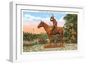 Scout Statue, Kansas City, Missouri-null-Framed Art Print