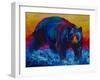 Scouting Fish Black Bear-Marion Rose-Framed Giclee Print