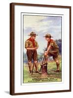 Scoutmaster and Assistant Scoutmaster, 1929-English School-Framed Giclee Print