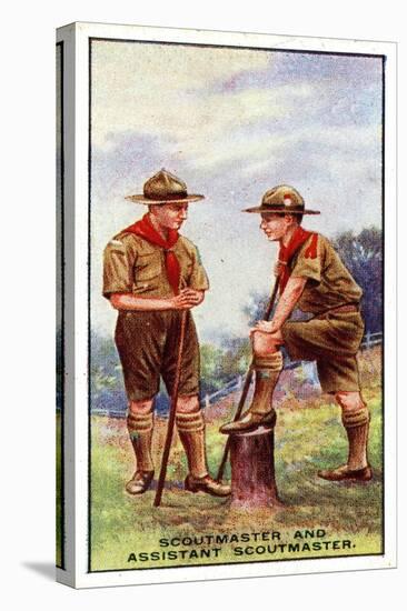 Scoutmaster and Assistant Scoutmaster, 1929-English School-Stretched Canvas