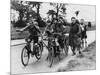 Scouts on Bikes 1930-null-Mounted Art Print