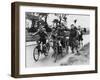 Scouts on Bikes 1930-null-Framed Art Print