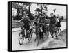 Scouts on Bikes 1930-null-Framed Stretched Canvas