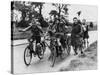 Scouts on Bikes 1930-null-Stretched Canvas