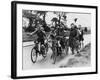 Scouts on Bikes 1930-null-Framed Art Print