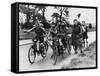 Scouts on Bikes 1930-null-Framed Stretched Canvas