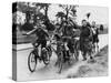 Scouts on Bikes 1930-null-Stretched Canvas