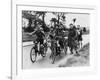 Scouts on Bikes 1930-null-Framed Art Print