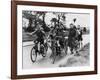 Scouts on Bikes 1930-null-Framed Art Print