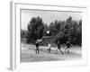 Scouts Playing Football-null-Framed Photographic Print