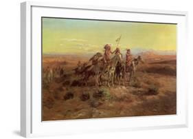Scouts-Charles Marion Russell-Framed Art Print