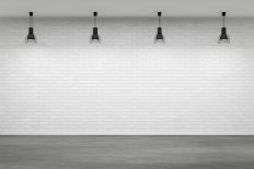 Empty Interior with Four Lamps-Scovad-Framed Stretched Canvas