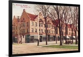 Scoville Block, Oak Park, Illinois-null-Framed Art Print