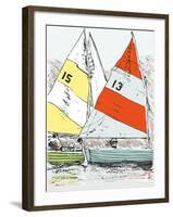 Scow Sails-James Lord-Framed Giclee Print