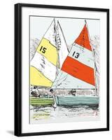 Scow Sails-James Lord-Framed Giclee Print