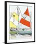 Scow Sails-James Lord-Framed Giclee Print