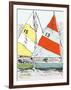 Scow Sails-James Lord-Framed Giclee Print