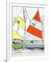 Scow Sails-James Lord-Framed Giclee Print