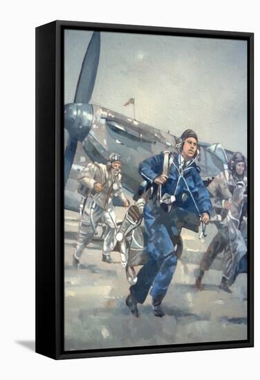 Scramble for the Skies-Peter Miller-Framed Stretched Canvas