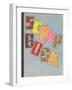 Scrap Book Cover-null-Framed Art Print