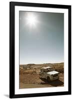 Scrap vehicle in Coober Pedy, outback Australia-Rasmus Kaessmann-Framed Photographic Print